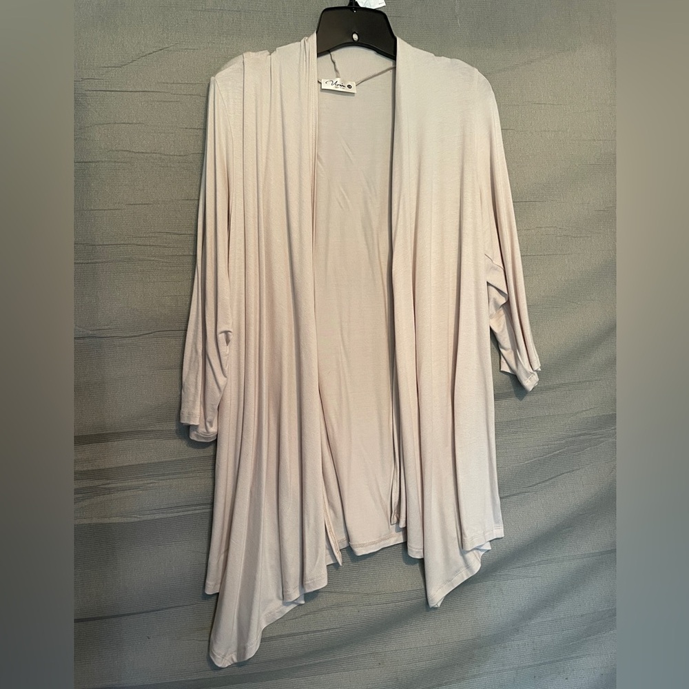 Urim Beige Long Cardigan